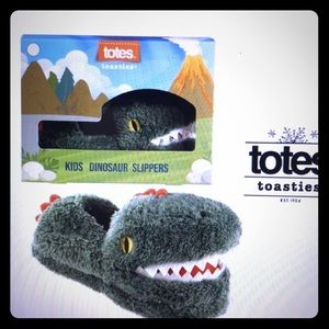 Totes Boys Dinosaurs Slippers Green Size 13 - 1